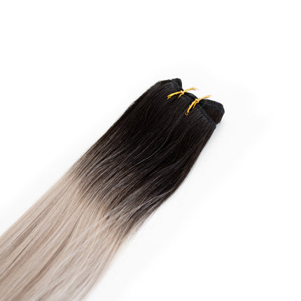 Haartresse (Weft) - Salt n Pepper